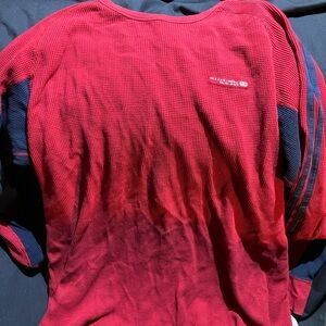 Ralph Lauren Red and Navy Long Sleeve Tee